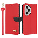 For Honor 400 Pro 5G (Global) Case Bowknot Decor Wallet Leather Phone Cover with Wrist Strap