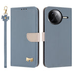mobilskal för Xiaomi Redmi K80 5G / K80 Pro 5G / Poco F7 Pro 5G / F7 Ultra 5G, läderplånbok med rosettdekor och handledsrem