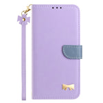 For Xiaomi Redmi Note 14 4G (164.84mm) Case Bowknot Decor Wallet Leather Phone Cover with Wrist Strap