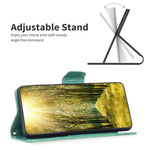 Samsung Galaxy A14 5G / A14 4G Plånboksfodral Läderfodral med Tryckta Fjärilar och Rem