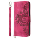 For Xiaomi Redmi K80 5G  /  Poco F7 Pro 5G Case Flower Pattern PU Leather Wallet Phone Cover with Strap