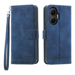 DIERFENG DF-03 For Xiaomi Poco F7 5G  /  Redmi Turbo 4 Pro 5G Case Lines Imprint Wallet Leather Phone Cover