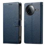 Xiaomi Redmi K80 5G / Poco F7 Pro 5G Stativskal Litchi Textur Läder Plånboksfodral Magnetiskt Tryckknapp