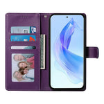 For Honor 400 5G (Global) Stand Case Litchi Texture Leather Wallet Phone Cover Magnetic Snap
