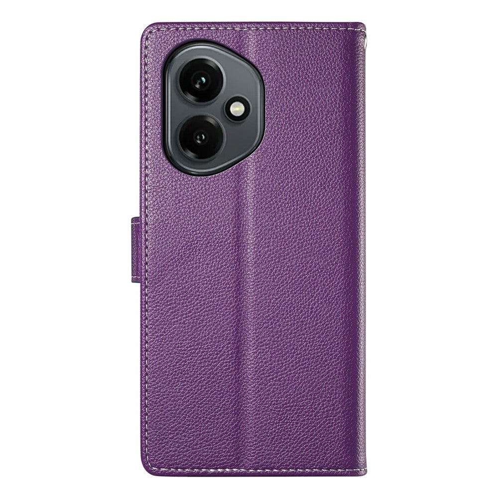 For Honor 400 5G (Global) Stand Case Litchi Texture Leather Wallet Phone Cover Magnetic Snap
