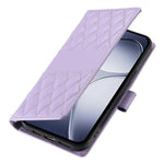 For Xiaomi Redmi K80 5G  /  Poco F7 Pro 5G Case Rhombus Stitching Wallet Stand Leather Phone Cover with Long  /  Short Strap