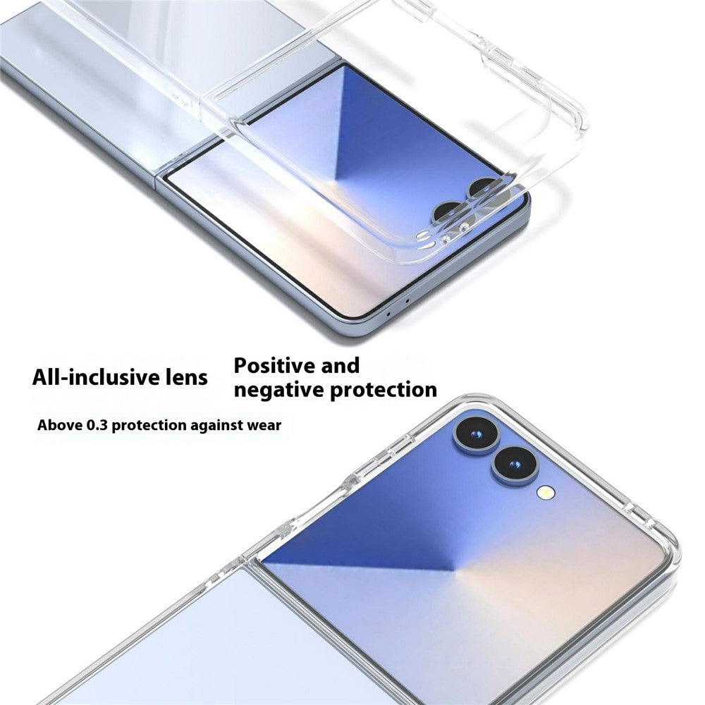 For Samsung Galaxy Z Flip7 5G Clear Case Anti-Drop Hard PC Phone Cover