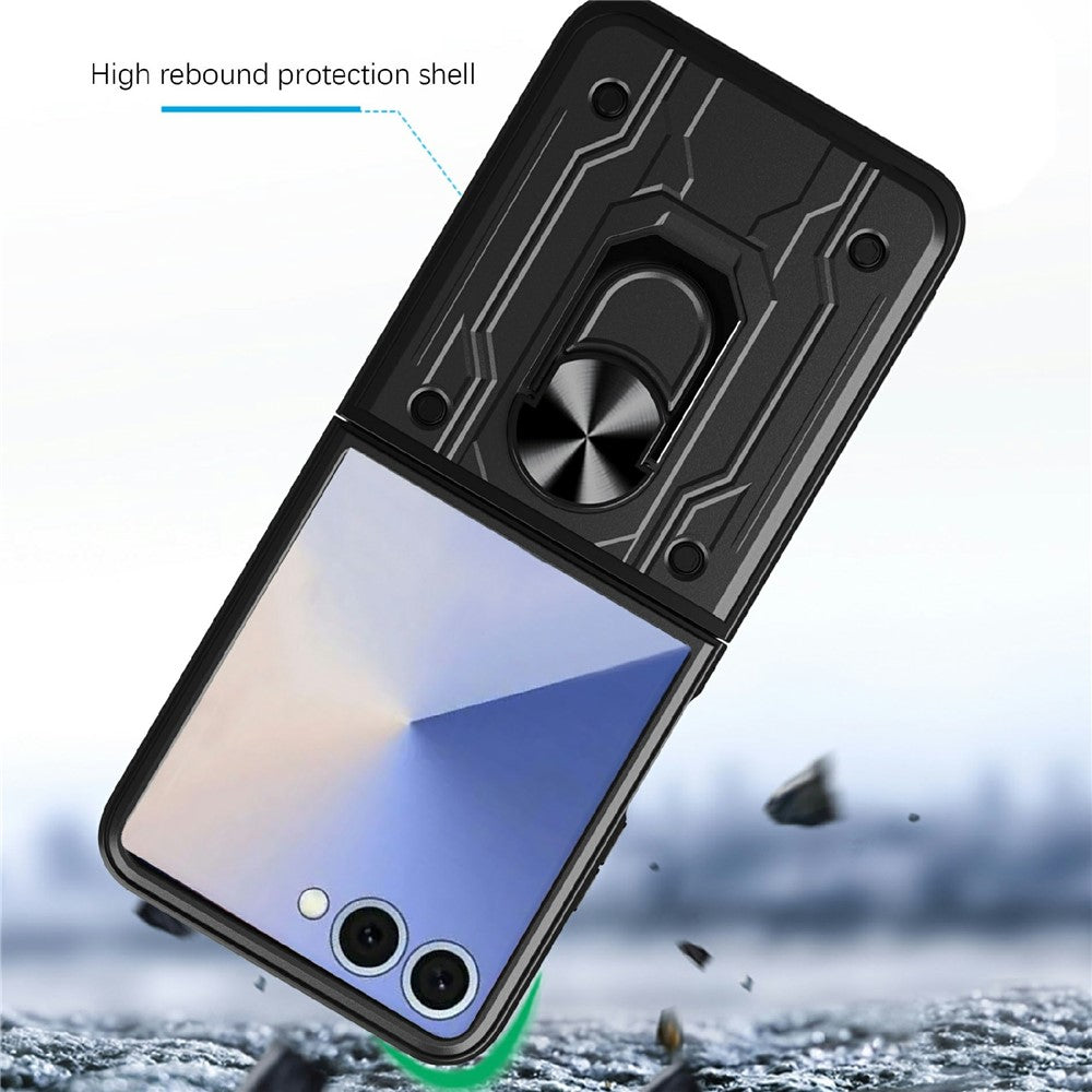 For Samsung Galaxy Z Flip7 5G Case Kickstand PC Phone Back Cover