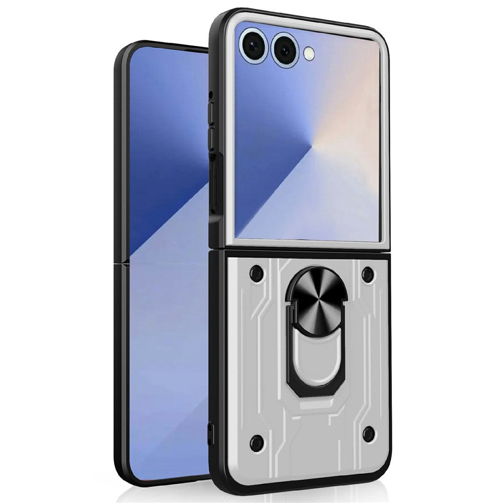 For Samsung Galaxy Z Flip7 5G Case Kickstand PC Phone Back Cover