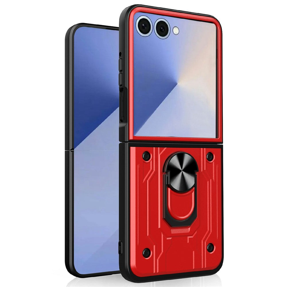For Samsung Galaxy Z Flip7 5G Case Kickstand PC Phone Back Cover