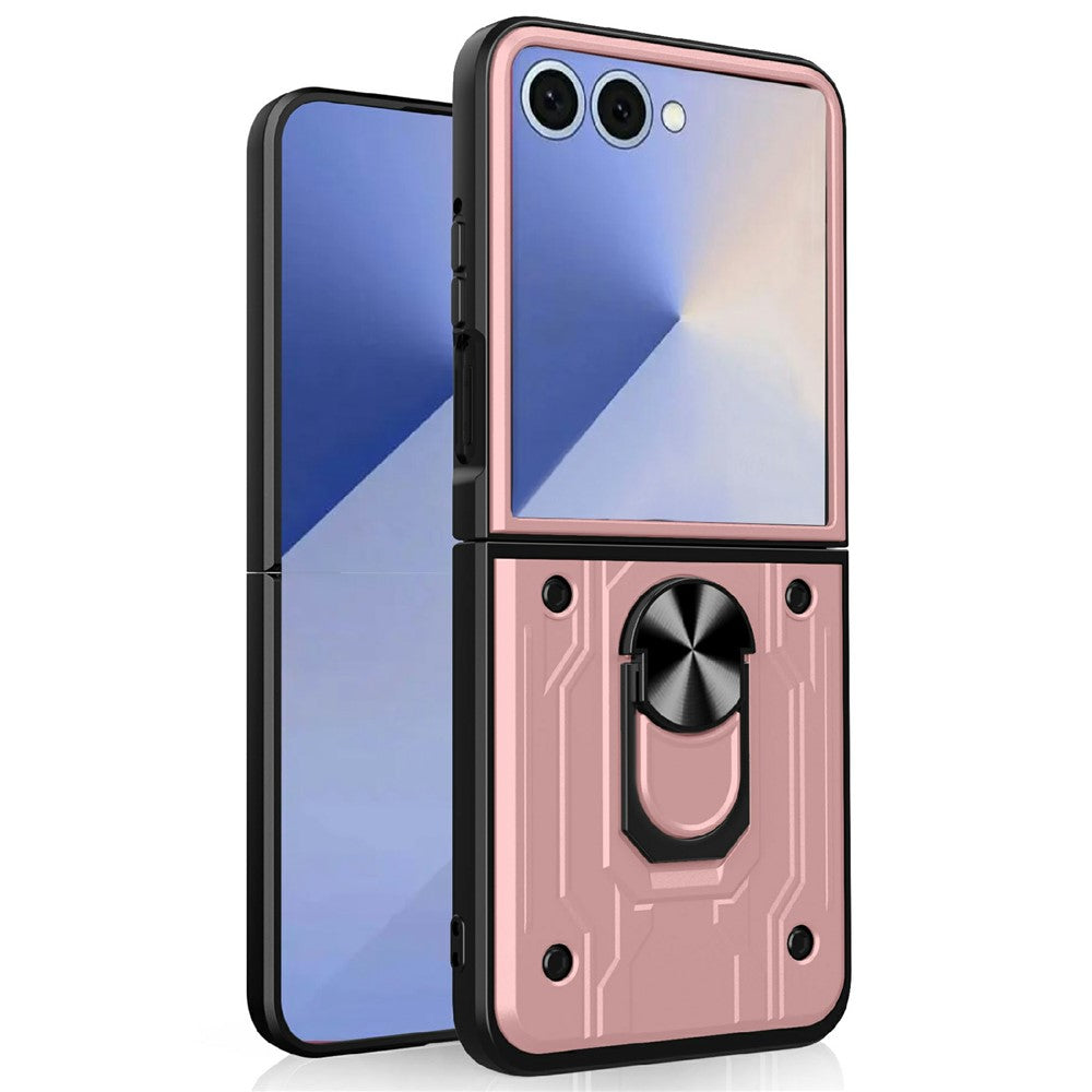For Samsung Galaxy Z Flip7 5G Case Kickstand PC Phone Back Cover