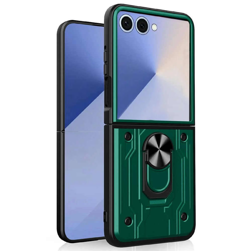 For Samsung Galaxy Z Flip7 5G Case Kickstand PC Phone Back Cover