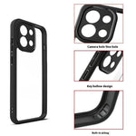For Xiaomi 13T Case Shockproof PC + TPU Clear Back Phone Cover