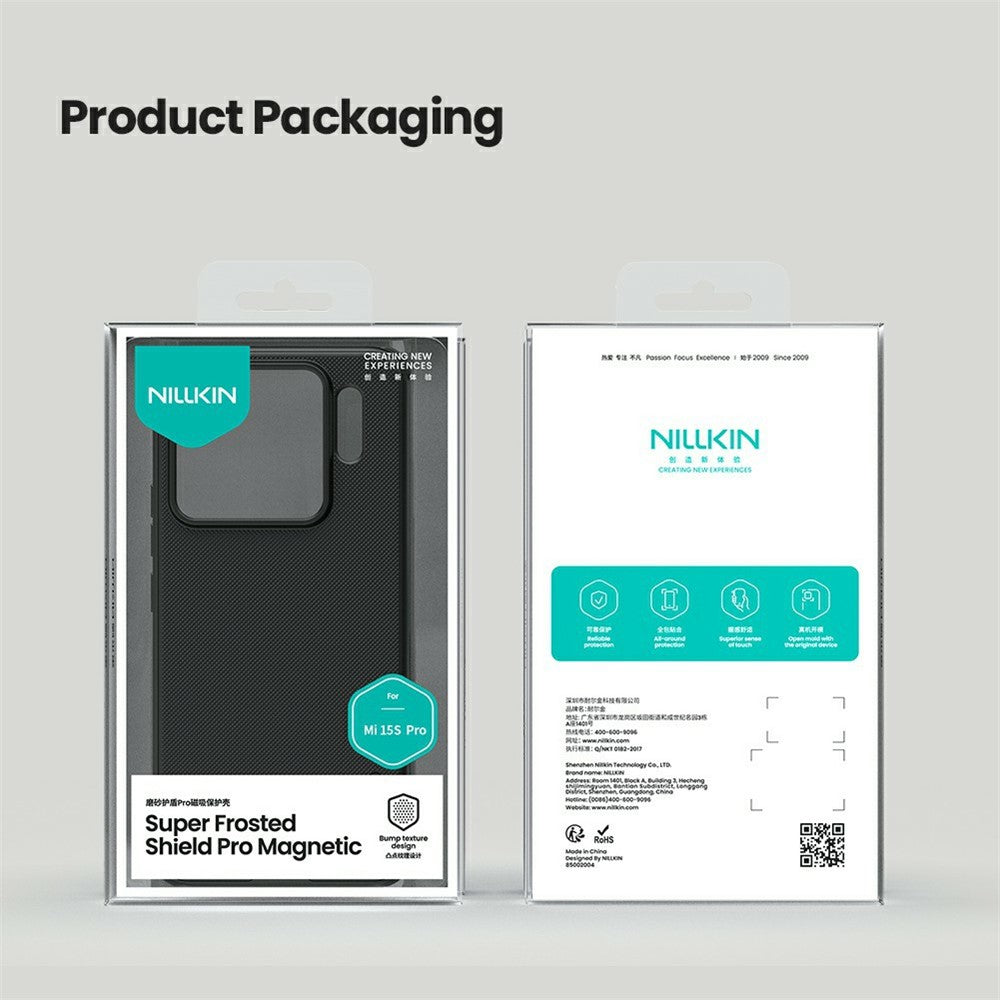 NILLKIN Frosted Shield Pro for Xiaomi 15S Pro Magnetic Case PC + TPU Phone Cover