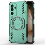 For Samsung Galaxy M56 5G Magnetic Case Butterfly Armor Hollow Heat Dissipation PC + TPU Phone Cover