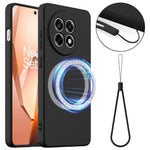 OnePlus Ace 5 5G / OnePlus Ace 5 Pro 5G / OnePlus 13R 5G magnetisk etui, faldsikkert mobilcover i flydende silikone