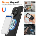 OnePlus Ace 5 5G / OnePlus Ace 5 Pro 5G / OnePlus 13R 5G magnetisk etui, faldsikkert mobilcover i flydende silikone