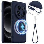 For Xiaomi 14 Ultra Magnetic Case Anti-Drop Liquid Silicone Phone Cover