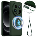 For Xiaomi 14 Ultra Magnetic Case Anti-Drop Liquid Silicone Phone Cover