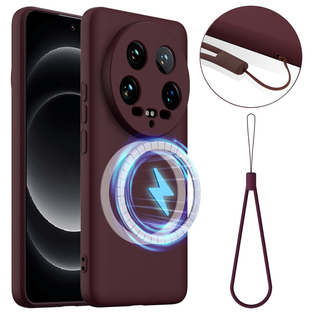 Xiaomi 14 Ultra Magnetiskt Skal Anti-Drop Flytande Silikon mobilskal