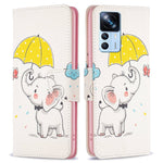 Xiaomi 12T 5G / Redmi K50 Ultra 5G / 12T Pro 5G Läderfodral Mönstertryck Plånboksfodral Flip Mobilskal