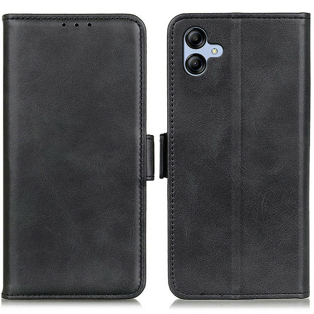 Samsung Galaxy A08 5G / A08 4G / A07 5G / A07 4G / A07s 4G / A06 5G / A06 4G skal stativ PU-läder med kohudstruktur