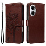 For Xiaomi Poco F7 5G / Xiaomi Redmi Turbo 4 Pro 5G Phone Case with Stand Cat Tree Pattern Leather Wallet Mobile Cover