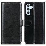 Samsung Galaxy A18 5G / A18 4G / A17 5G / A17 4G / A26 5G-etui med Crazy Horse-tekstur i PU-læder og mobilstativ