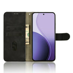 For Oppo Reno14 Pro 5G (Global) Leather Case Skin Feel Anti Drop Wallet Flip Phone Cover