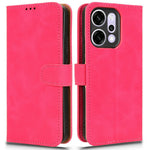 For Oppo Reno14 Pro 5G (Global) Leather Case Skin Feel Anti Drop Wallet Flip Phone Cover