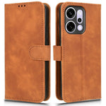 For Oppo Reno14 Pro 5G (Global) Leather Case Skin Feel Anti Drop Wallet Flip Phone Cover