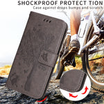 Til Motorola Edge 60 Fusion 5G / Motorola Edge 60 5G / Motorola Edge (2025) 5G / Motorola Edge 60 Pro 5G telefoncover med stand, katte træ mønster, læderpung, mobilcover
