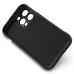 WANLONFENG For iPhone 14 Pro Max TPU Case  HD Series Anti Slip Phone Cover with Tempered Glass