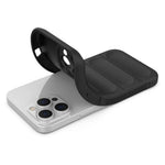 WANLONFENG For iPhone 14 Pro Max TPU Case  HD Series Anti Slip Phone Cover with Tempered Glass
