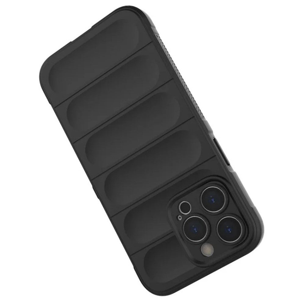 WANLONFENG For iPhone 14 Pro Max TPU Case  HD Series Anti Slip Phone Cover with Tempered Glass