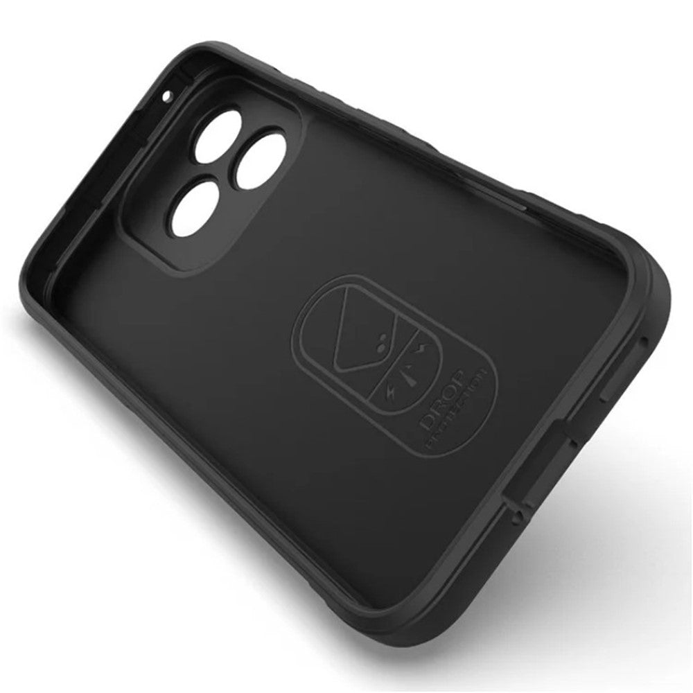 WANLONFENG For Honor 400 Lite 5G TPU Case  HD Series Anti Slip Phone Cover with Tempered Glass