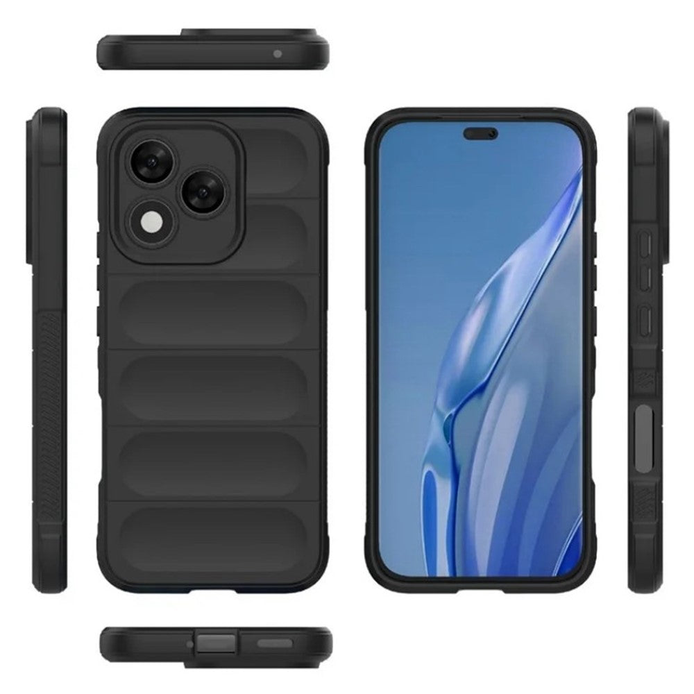 WANLONFENG For Honor 400 Lite 5G TPU Case  HD Series Anti Slip Phone Cover with Tempered Glass