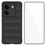WANLONFENG For Xiaomi Poco M7 Pro 5G TPU Case  HD Series Anti Slip Phone Cover with Tempered Glass