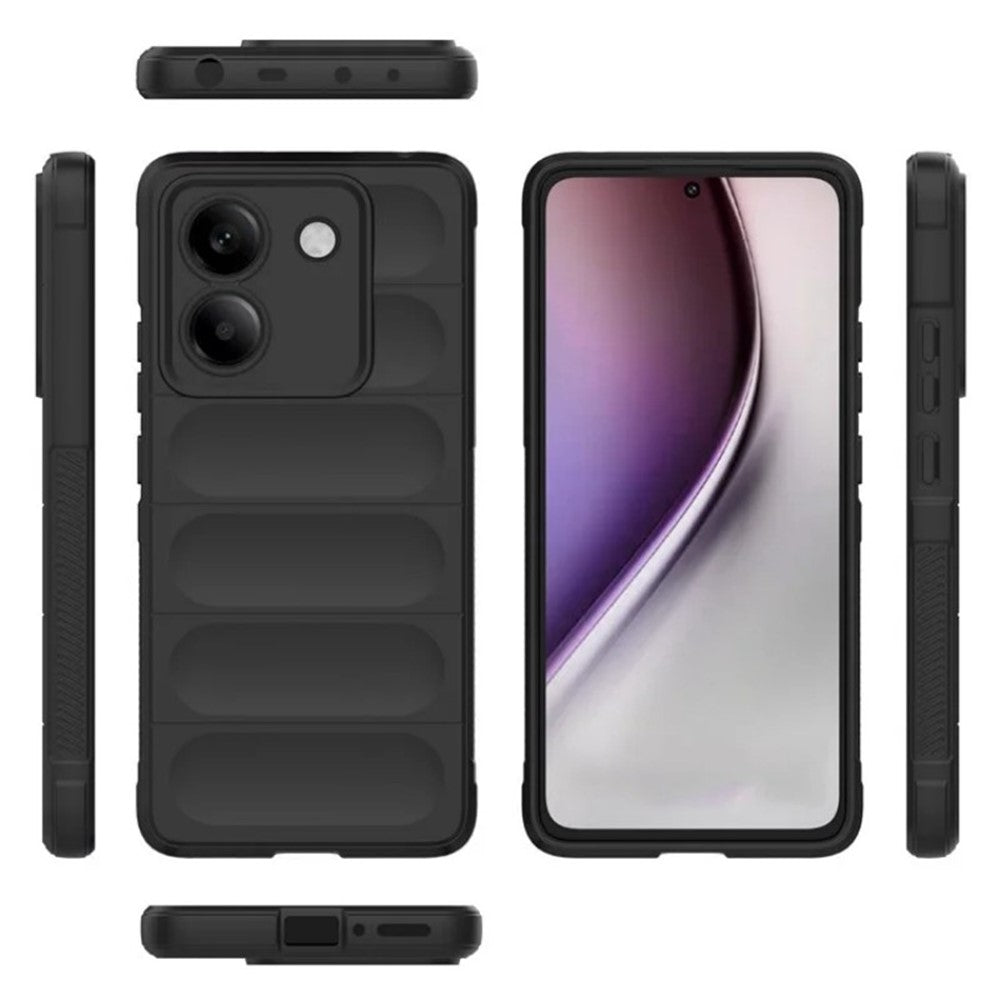 WANLONFENG For Xiaomi Poco M7 Pro 5G TPU Case  HD Series Anti Slip Phone Cover with Tempered Glass
