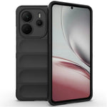 WANLONFENG För Xiaomi Redmi Note 14 4G (164.84mm) TPU-skal HD-serien Halkfritt mobilskydd med härdat glas