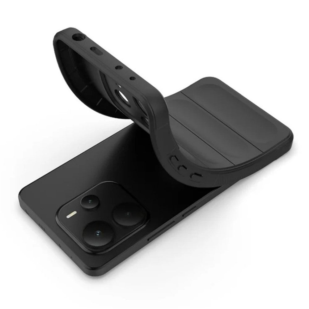 WANLONFENG För Xiaomi Redmi Note 14 4G (164.84mm) TPU-skal HD-serien Halkfritt mobilskydd med härdat glas
