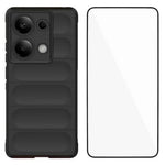WANLONFENG For Xiaomi Redmi Note 14S 4G TPU Case  HD Series Anti Slip Phone Cover with Tempered Glass