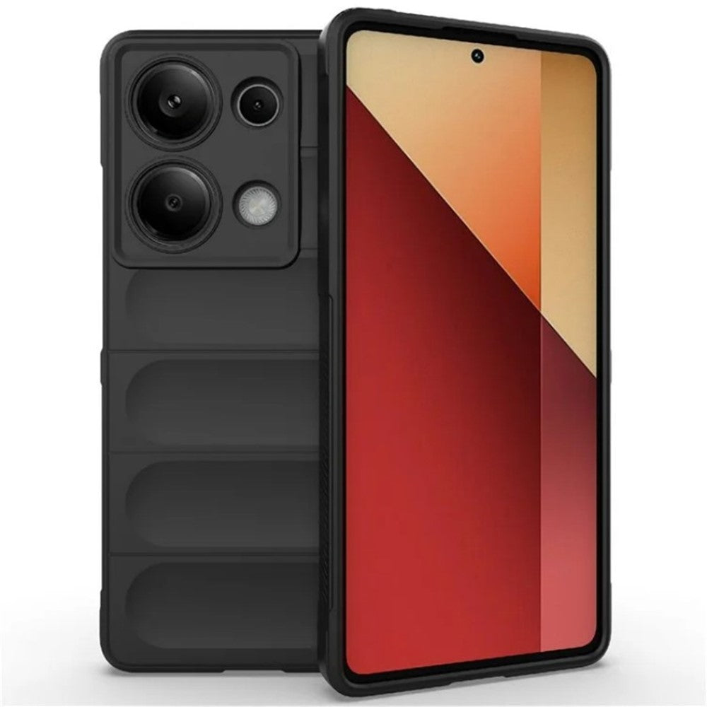 WANLONFENG For Xiaomi Redmi Note 14S 4G TPU Case  HD Series Anti Slip Phone Cover with Tempered Glass