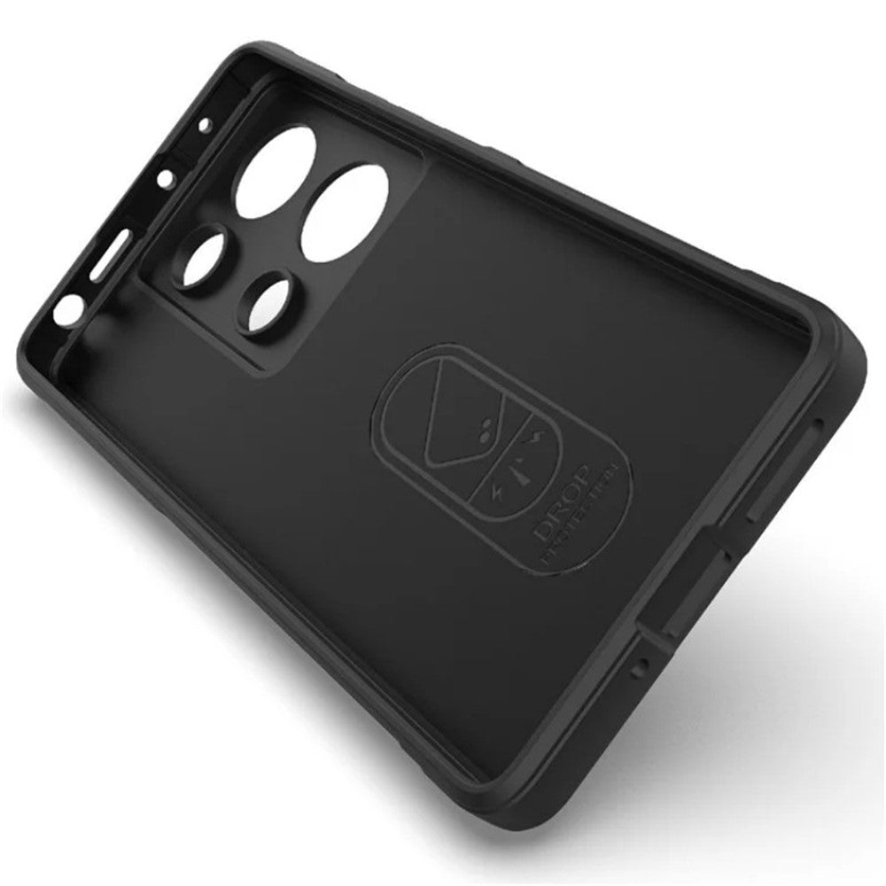 WANLONFENG For Xiaomi Redmi Note 14S 4G TPU Case  HD Series Anti Slip Phone Cover with Tempered Glass