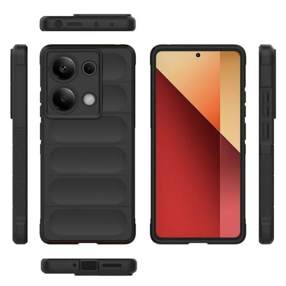WANLONFENG For Xiaomi Redmi Note 14S 4G TPU Case  HD Series Anti Slip Phone Cover with Tempered Glass