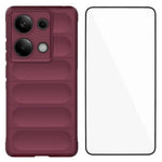 WANLONFENG For Xiaomi Redmi Note 14S 4G TPU Case  HD Series Anti Slip Phone Cover with Tempered Glass