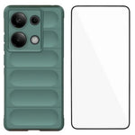 WANLONFENG For Xiaomi Redmi Note 14S 4G TPU Case  HD Series Anti Slip Phone Cover with Tempered Glass