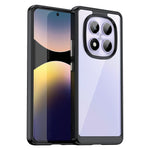 WANLONFENG For Xiaomi Redmi Note 14 Pro 4G Phone Case  XC Series TPU Acrylic Cover with Tempered Glass (Big Lens Hole)