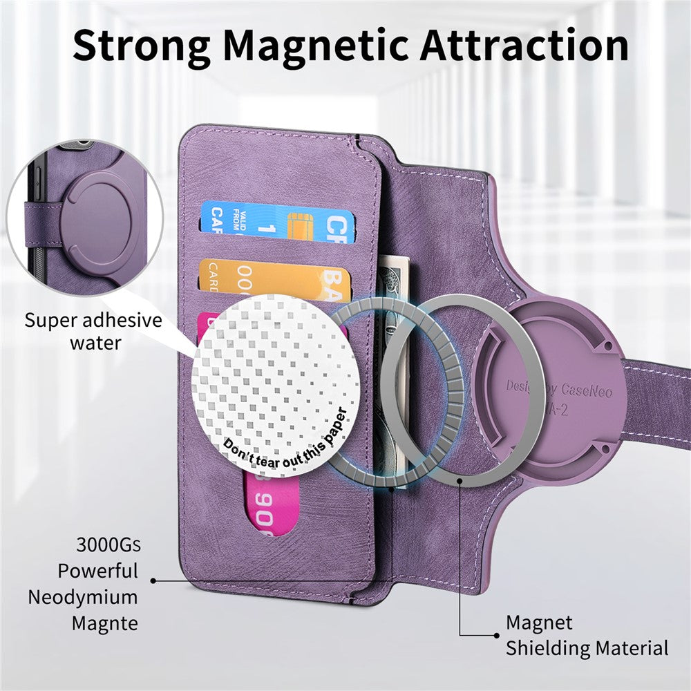 CASENEO For Honor Magic7 Lite 5G / X9c 5G / X60 Pro 5G Magnetic Case  Detachable Leather Phone Wallet Cover