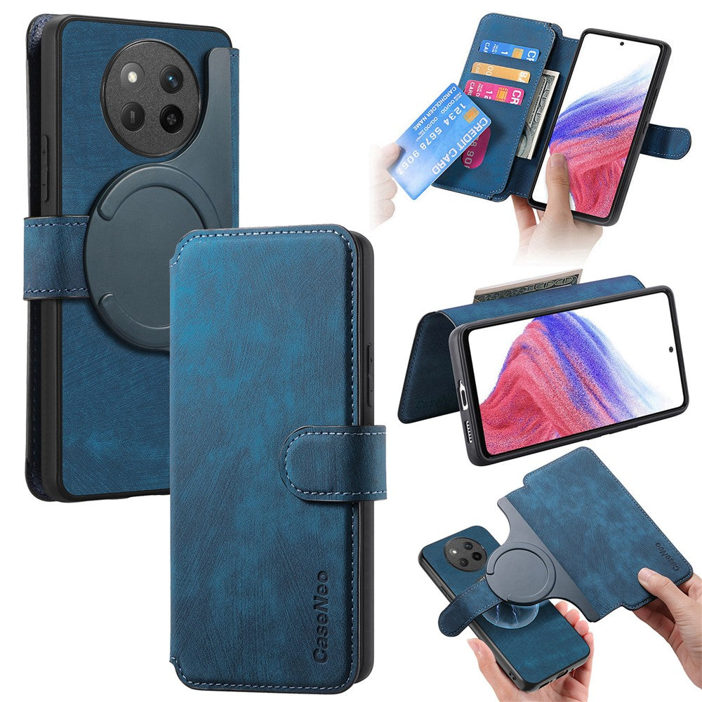 CASENEO For Honor Magic7 Lite 5G / X9c 5G / X60 Pro 5G Magnetic Case  Detachable Leather Phone Wallet Cover
